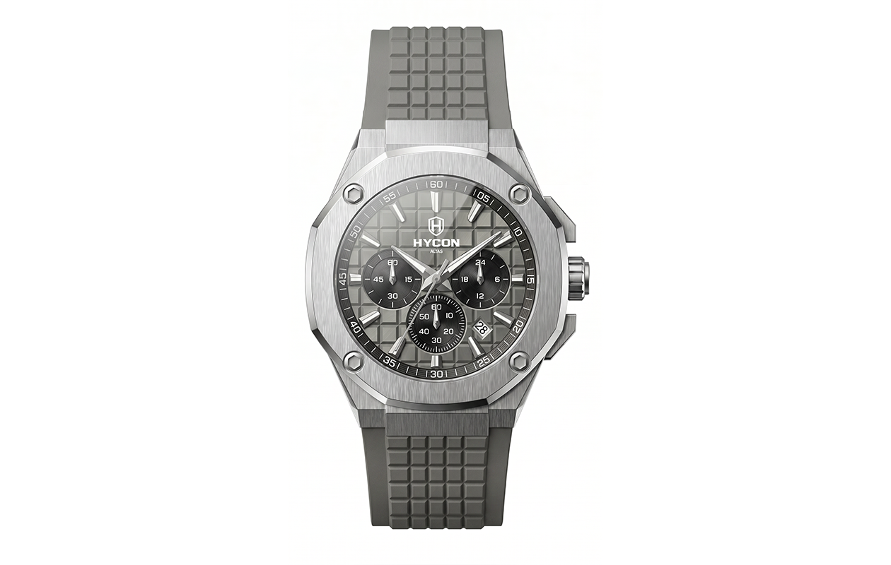 HYCON Atlas Grey Silicone — front view