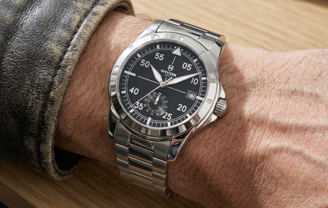 HYCON Vortex Steel — worn on the wrist