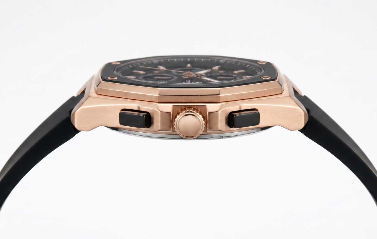 HYCON Kronos Rose Gold — case profile